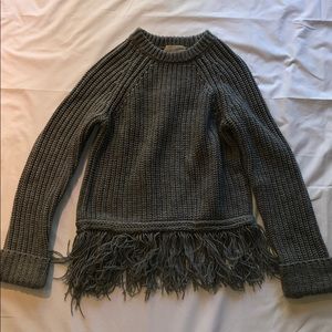 Knit grey sweater